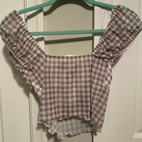 Checkered Crop Top - Picture 4 of 4